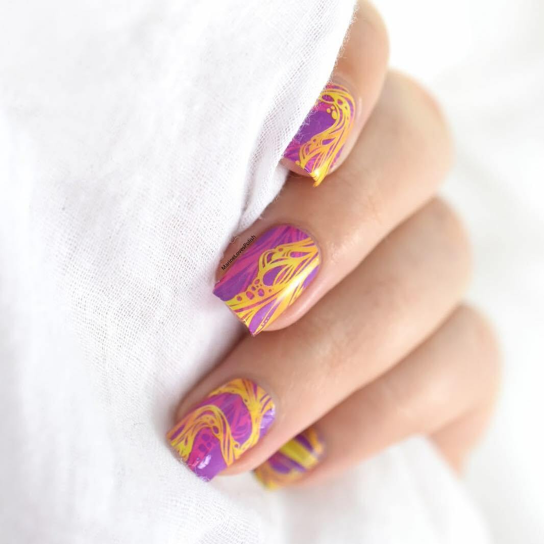 P116 Lavalicious Water Decals Sliders for Nail Art Design