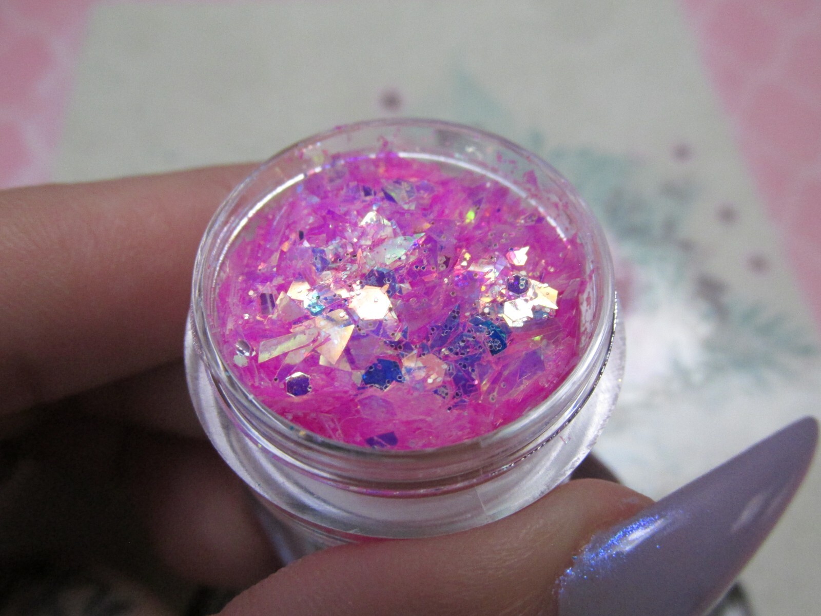 Glitter Flakes Crushed Jewels nail art set