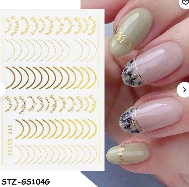 3D Stripe Line Nail Art Stickers: DIY Adhesive Decals (Group 2)