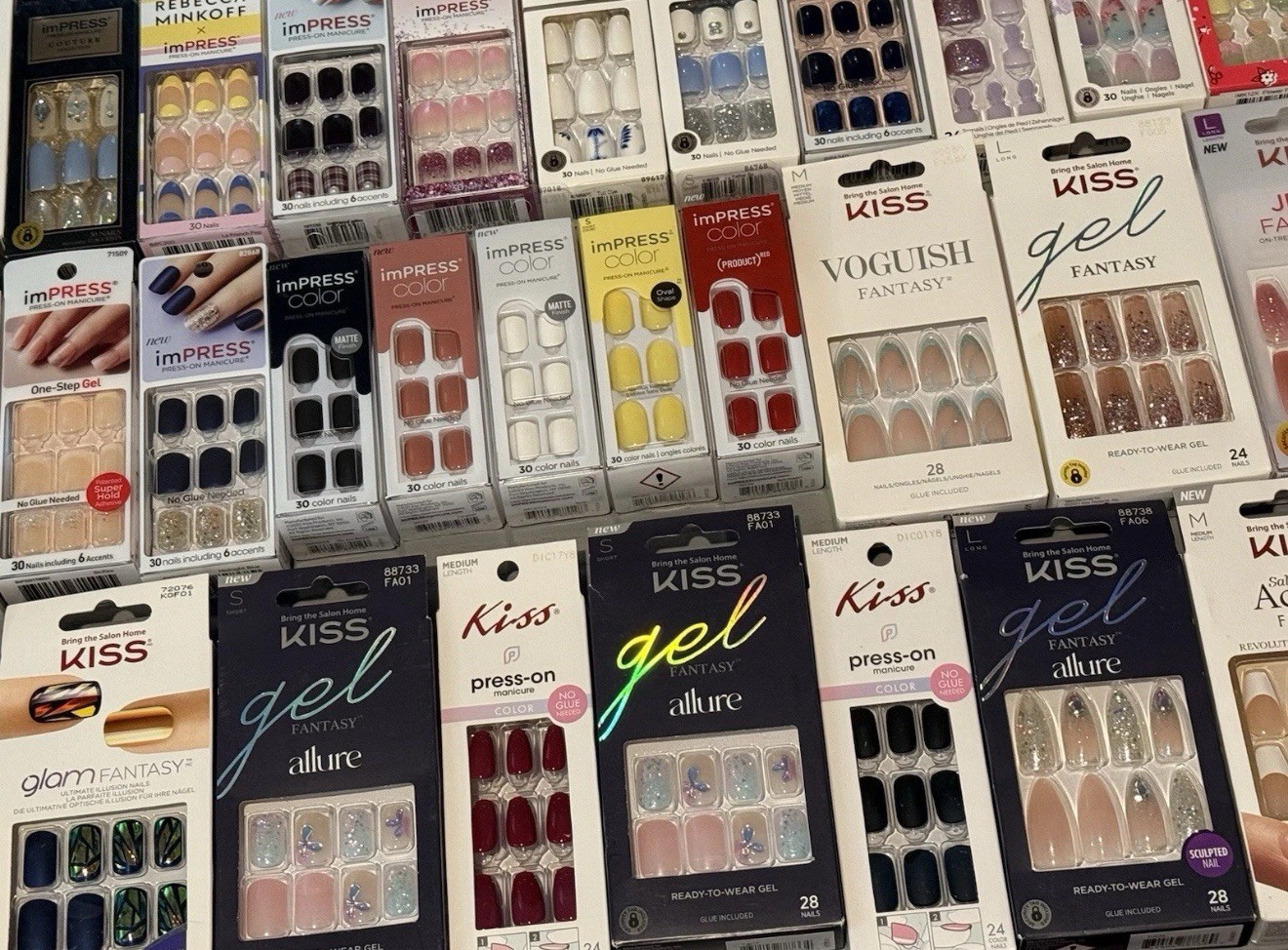 20,50,100~Kiss Nails,ImPress,PressOn,Acrylic,Fantasy,Voguish,Classy,*YOU CHOOSE*