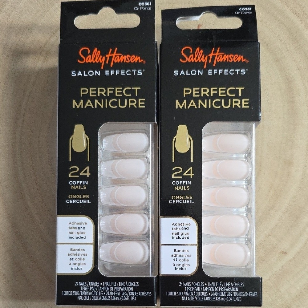 Sally Hansen Salon Effects Perfect Manicure, Set Of 5 Coffin Nails, New