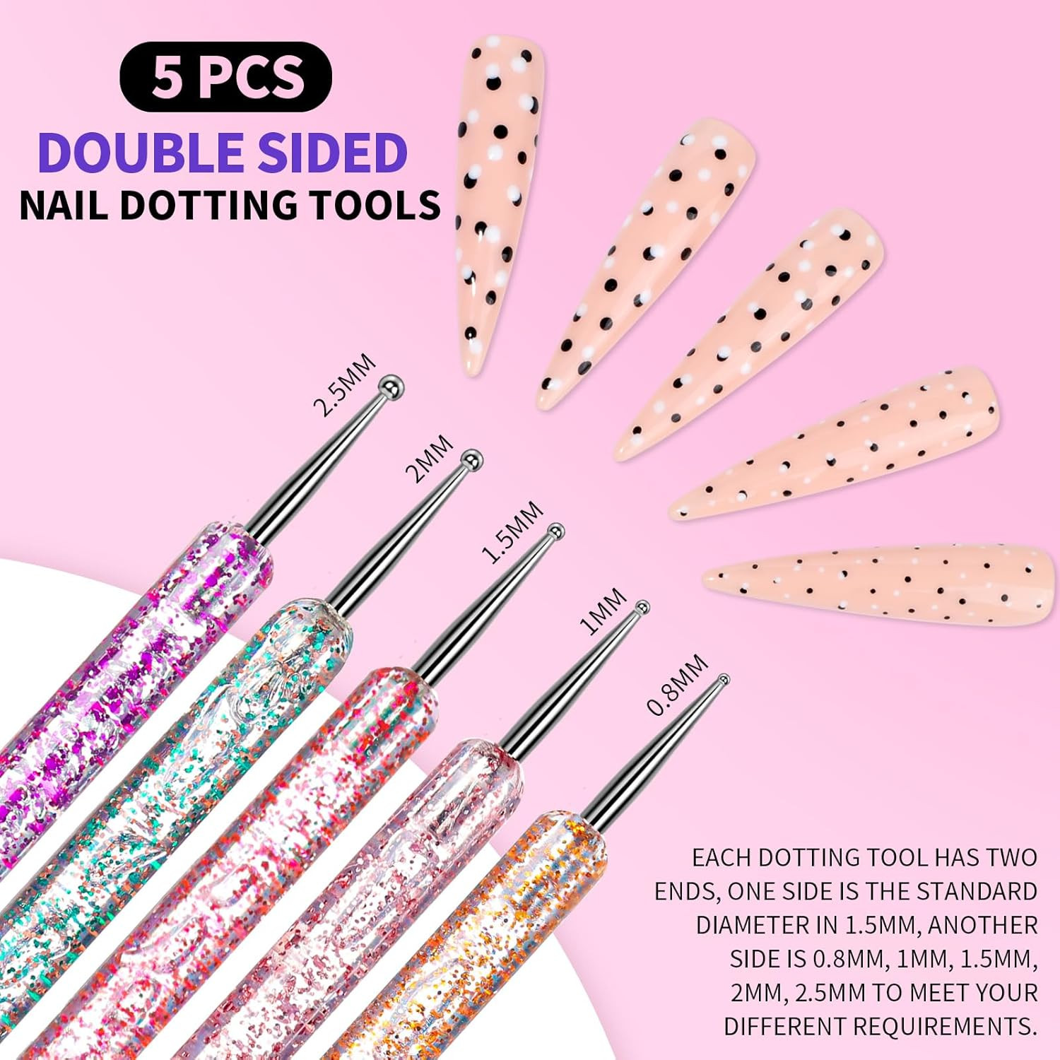 15 Pc Nail Art Brush Set Nail Stand Palette Dotting Tools Tweezers Painting Kit