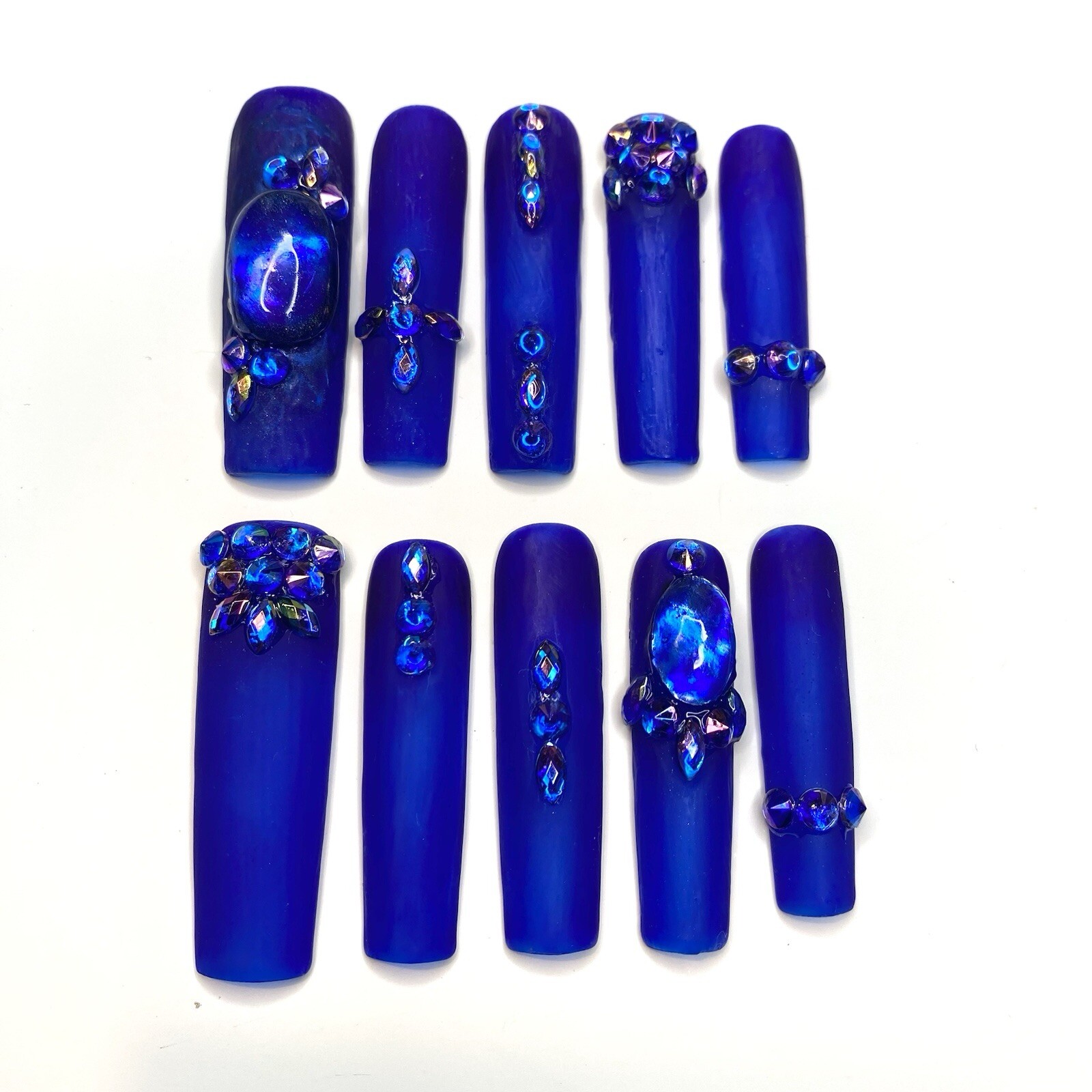 10 Pcs MEDIUM Personally Styled Press on Nails 15468
