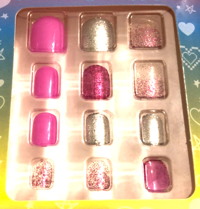 Lot of 6 Boxes Assorted Kids/Small Adult Fashion Nails Press-On 72 Pcs NIB