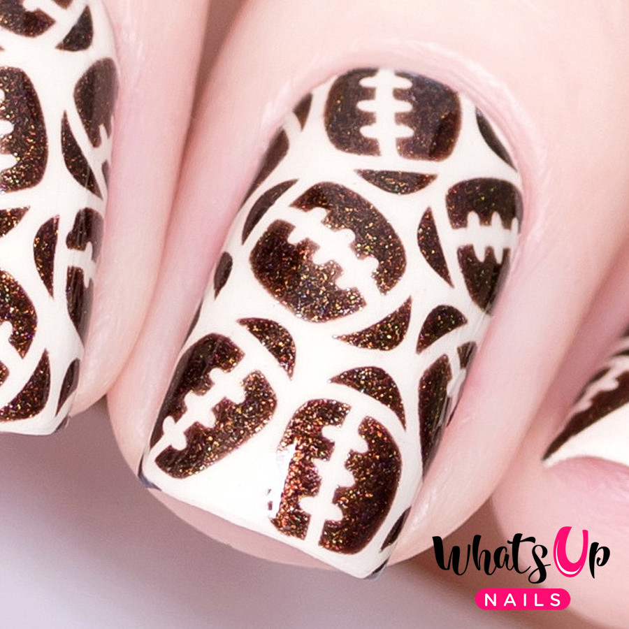 American Football Stencils for Nails, Nail Stickers, Nail Art, Nail Vinyls