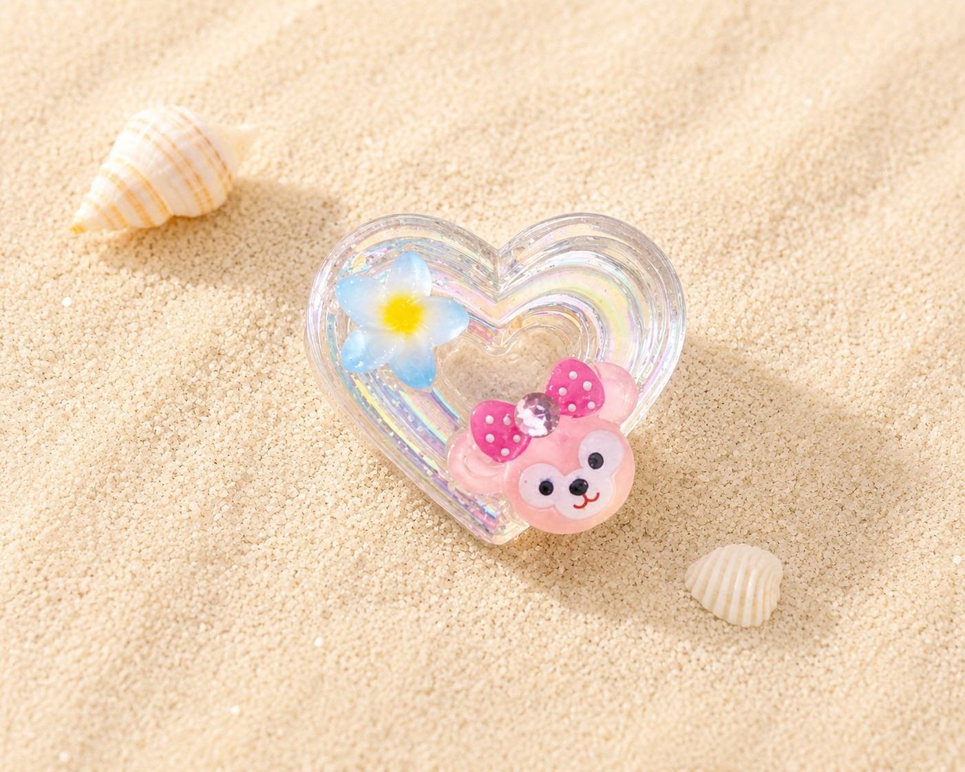 Japanese Handmade Kawaii Heart 3D Resin Nail Charms for Nail Art