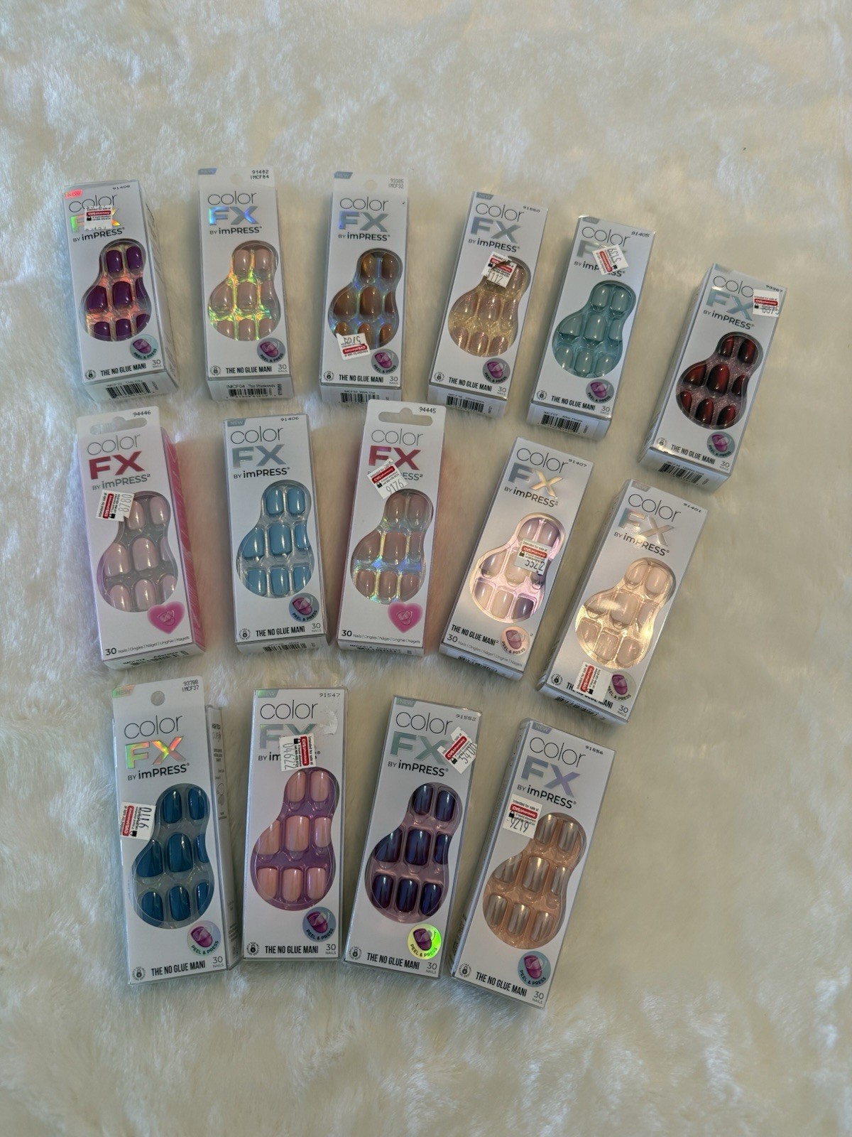 KISS No Glue Mani Press On Nails, Color FX, ‘Infinity’, Short Size
