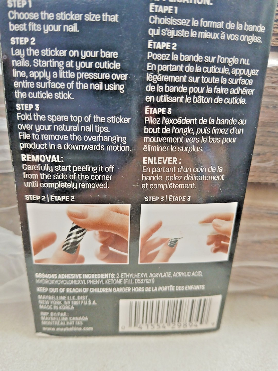 Maybelline Color Show Fashion Prints Nail Stickers 80 Resort Couture Art Wraps