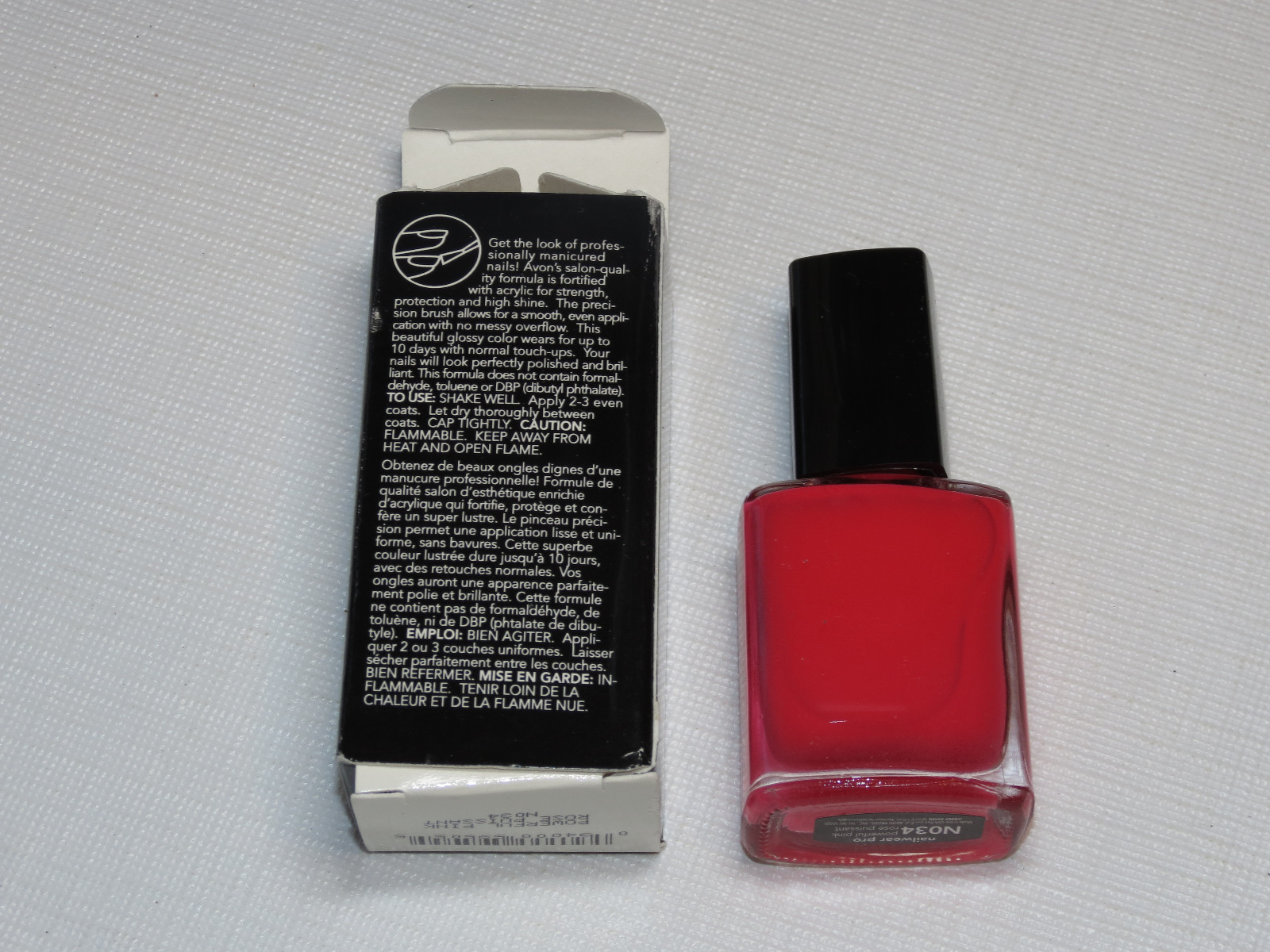 Avon Nail Wear Pro Enamel Powerful Pink 12 ml 0.4 fl oz nail polish mani pedi;;
