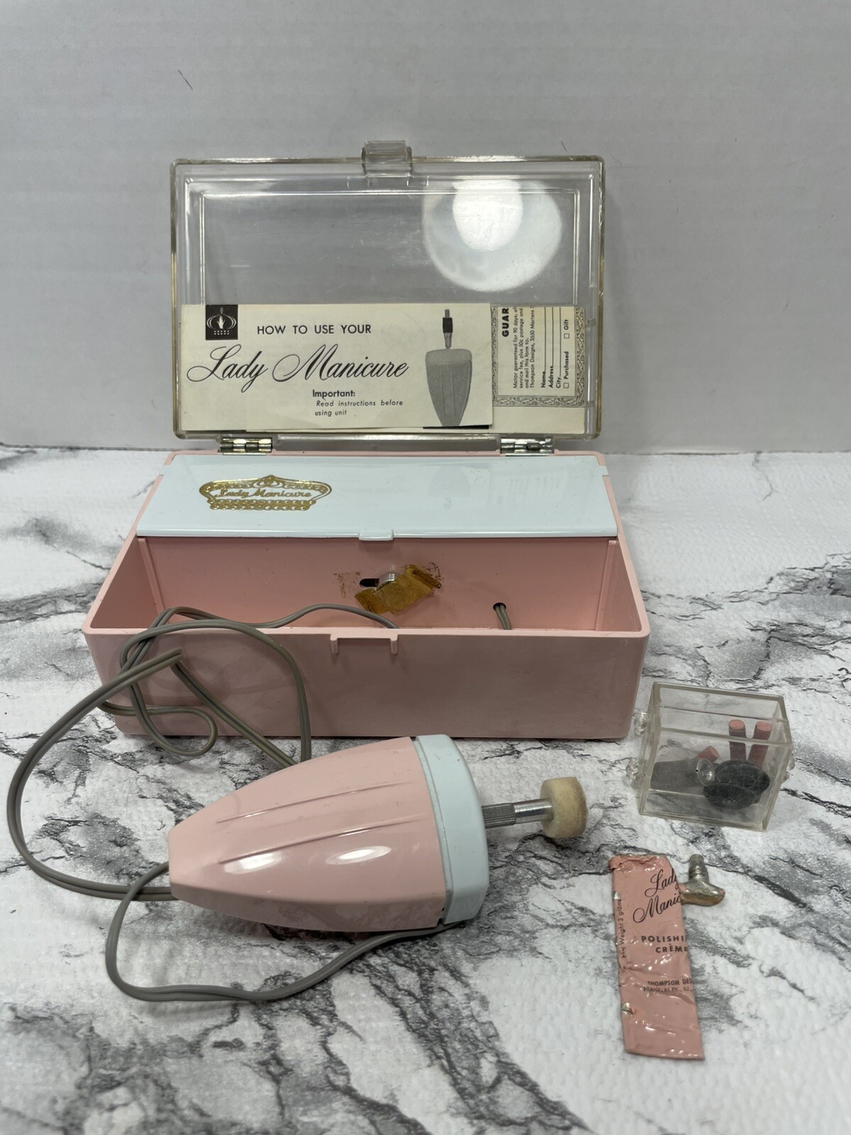 VTG Lady Manicure Push Button Manicuring Magic By Patricia Thompson 1950s Works