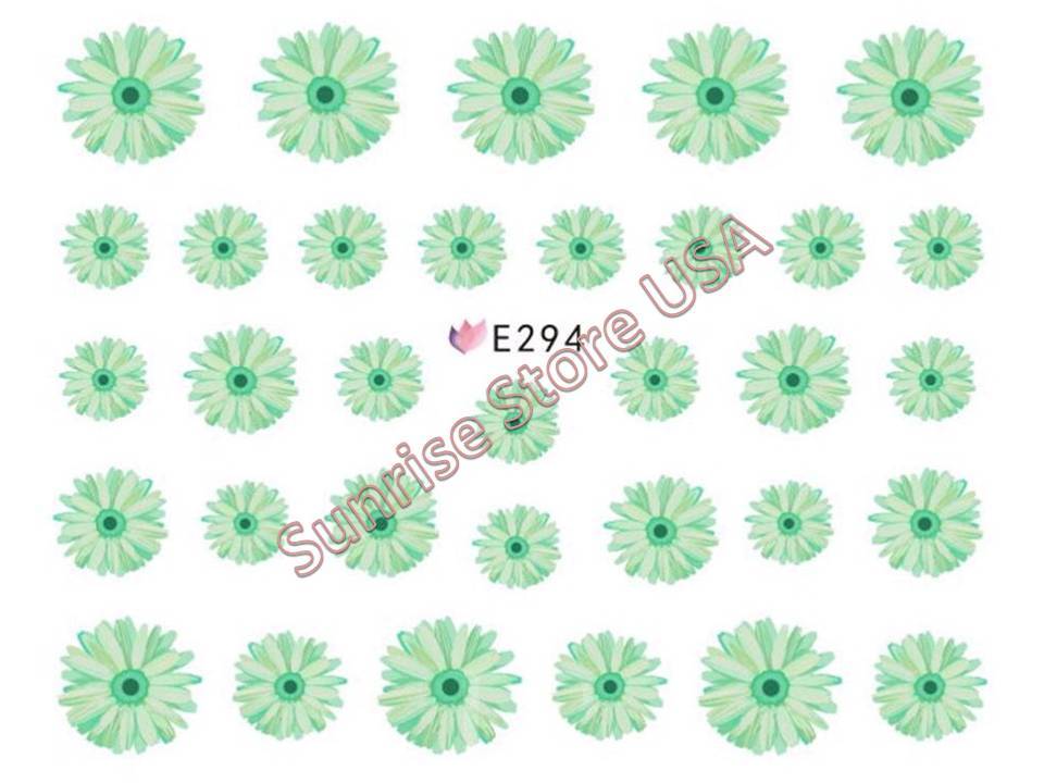 3D Nail Art Sticker Colorful Flower Daisy Flower Decals Manicure Peel & Stick
