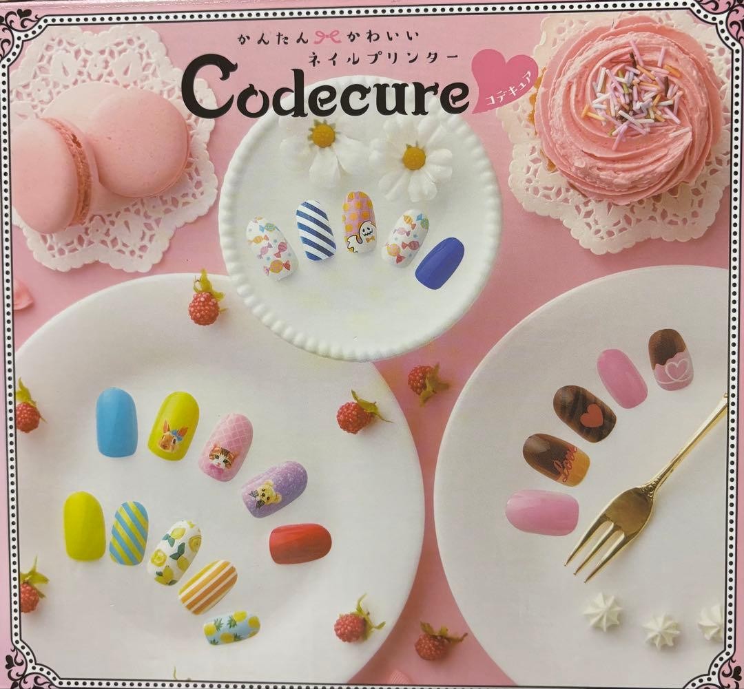 TAKARA TOMY Codecure Nail Printer 15s Print 120 Designs Book Included NEW