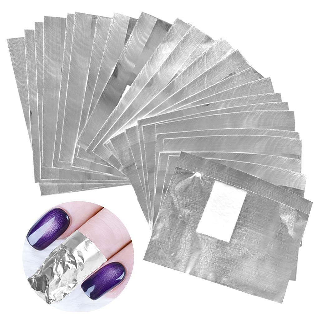 Tongcloud Nail Polish Remover Foil Wraps Gel 200 Count (Pack of 1)