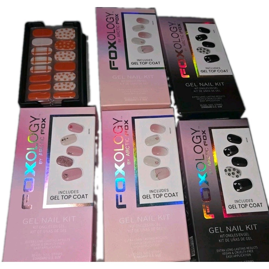 Foxology Gel Nail Kit Lot Of 6