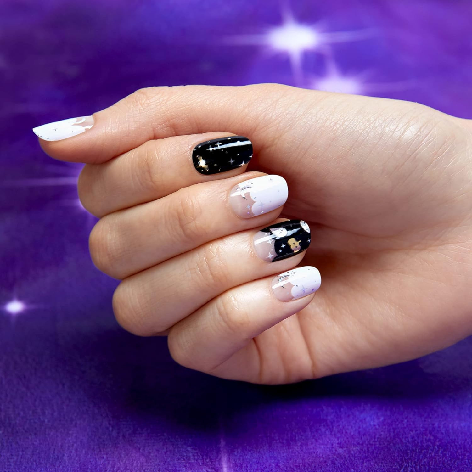 Gloss Halloween Nail Strips – Spell on You | UV Free, Long Lasting, Cute Gel Sti