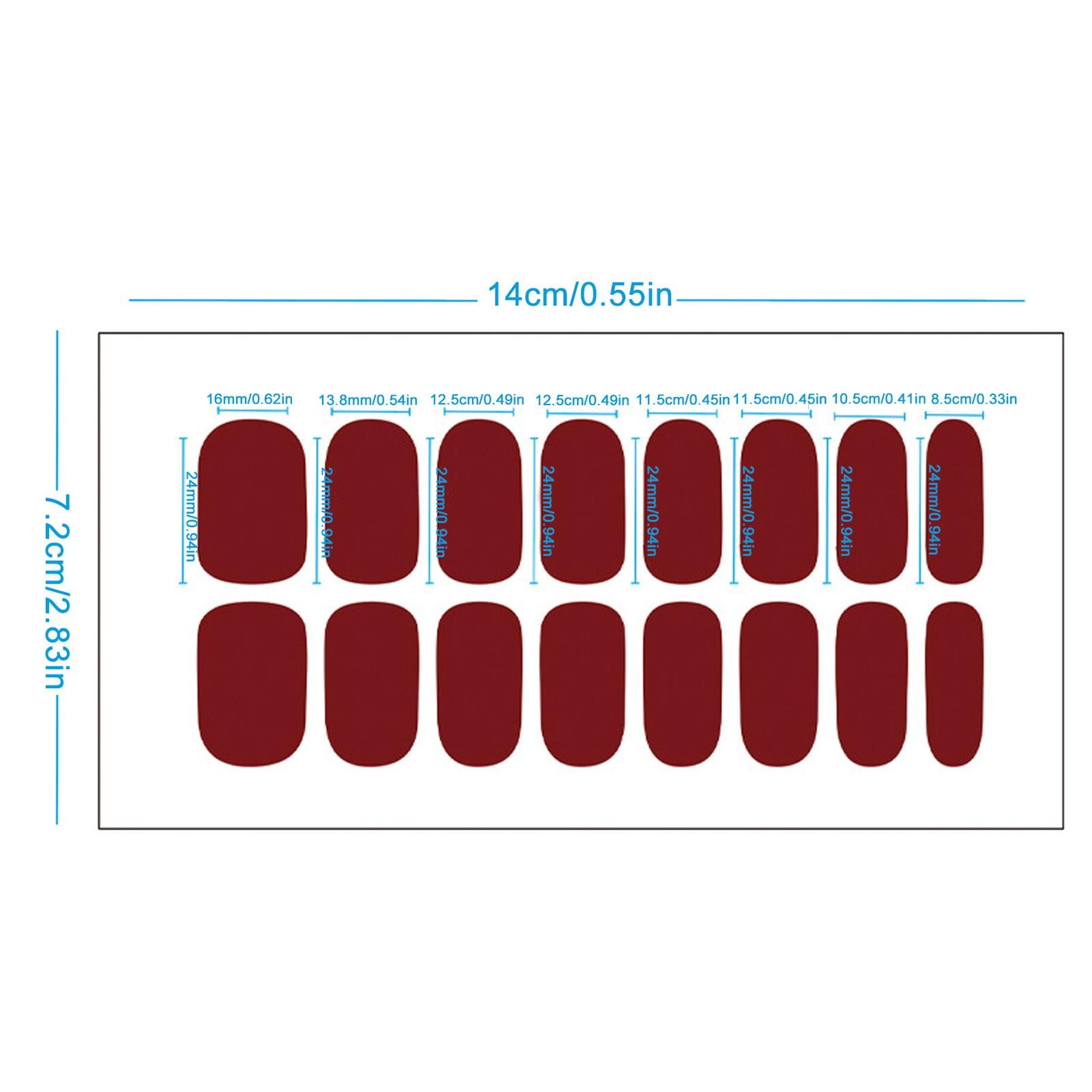 Nail Polish Stickers Peel And Stick Nail Wraps Semi-Cured Gel Nail Strips