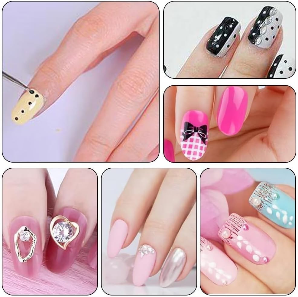 Nail Art Mastery: 5-Piece Dotting Pen Set with 10 Durable Tips for All Levels