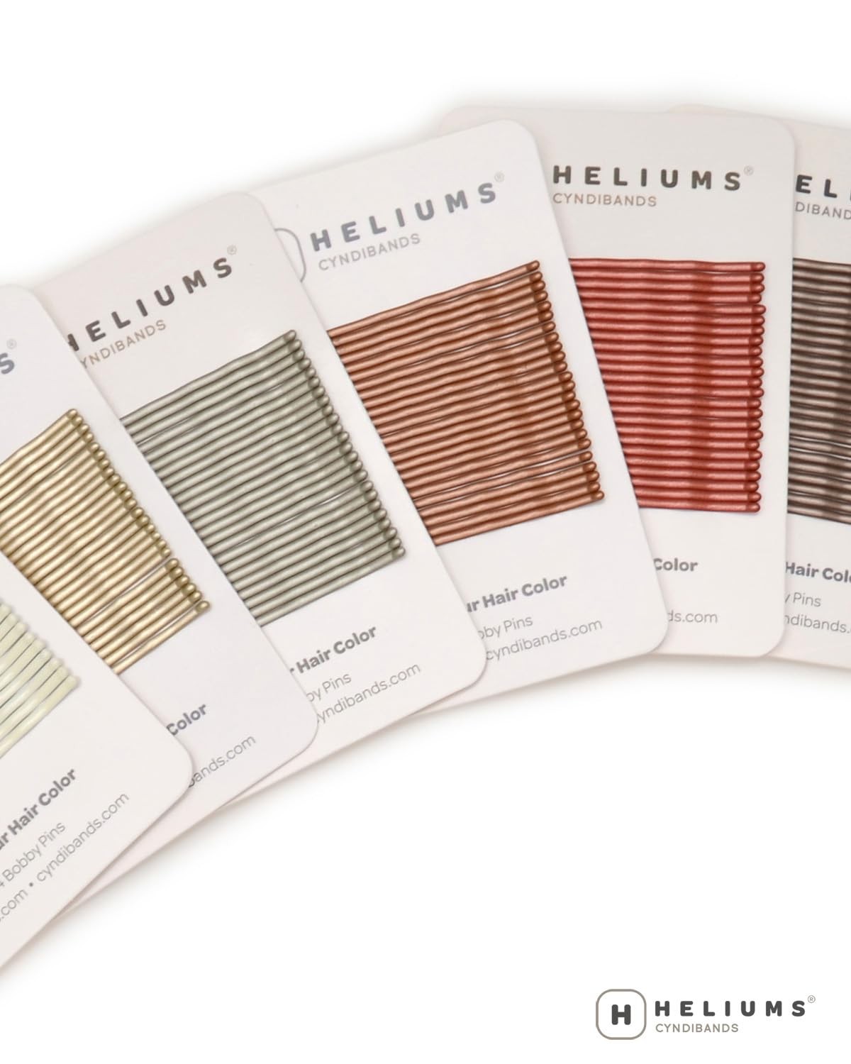 Heliums Large Bobby Pins – Silver Gray – 2.5 Inch 24 Count (Pack of 1),