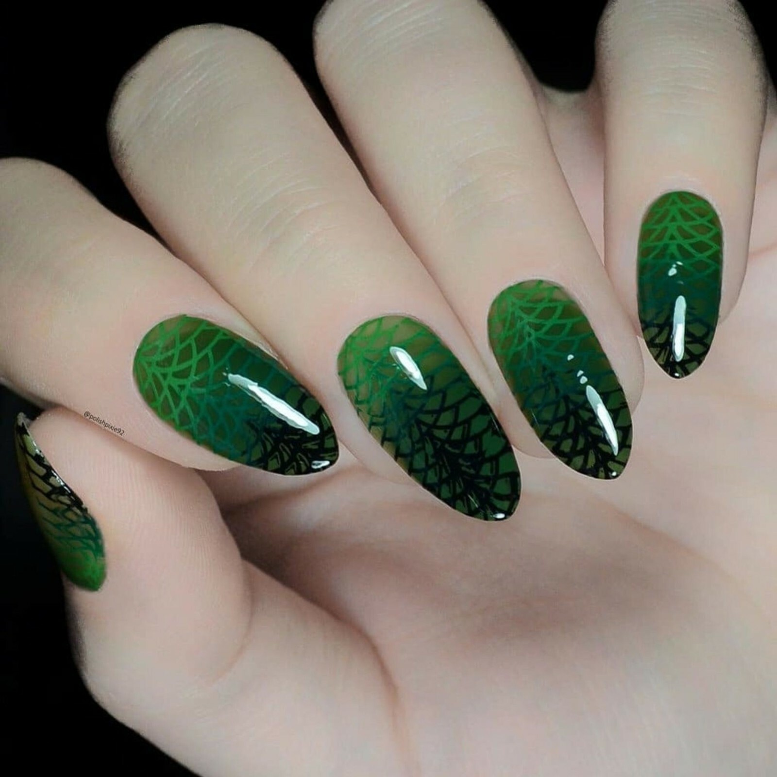 The Other Side Stamping Polish (Green), Nail Polish for Nail Art