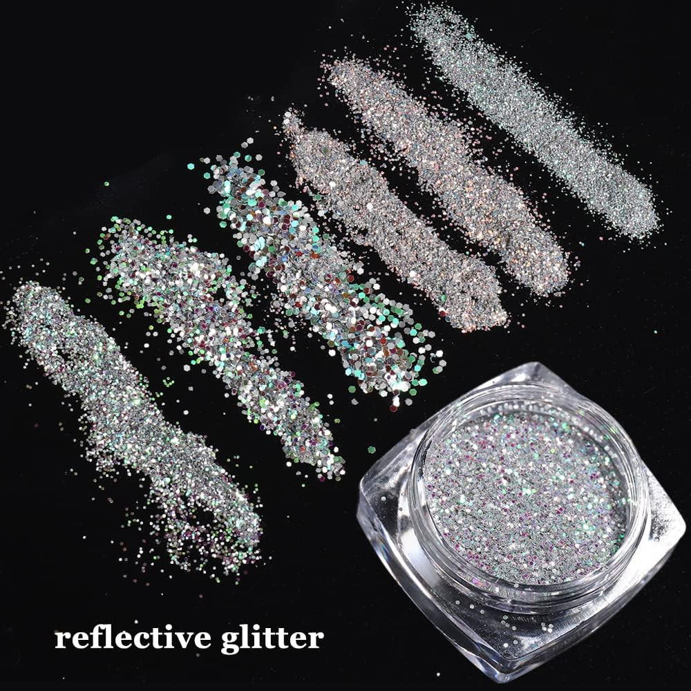 Kit De Unas Acrilicos De Colores Para Maquina Esmalte Falsas Decoracion Brillo