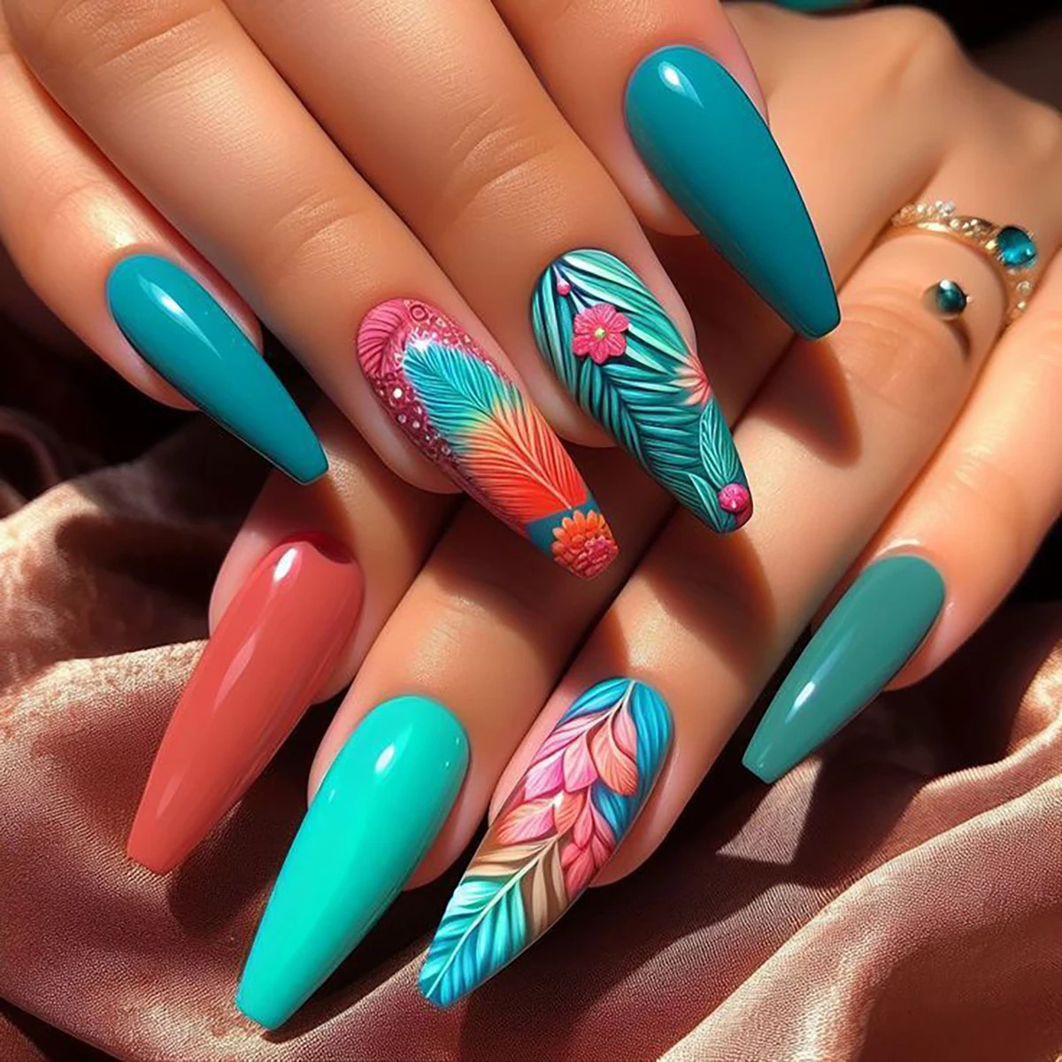 Transform Your Nails With 24pcs Extra Long Stiletto French Style Modern Classic