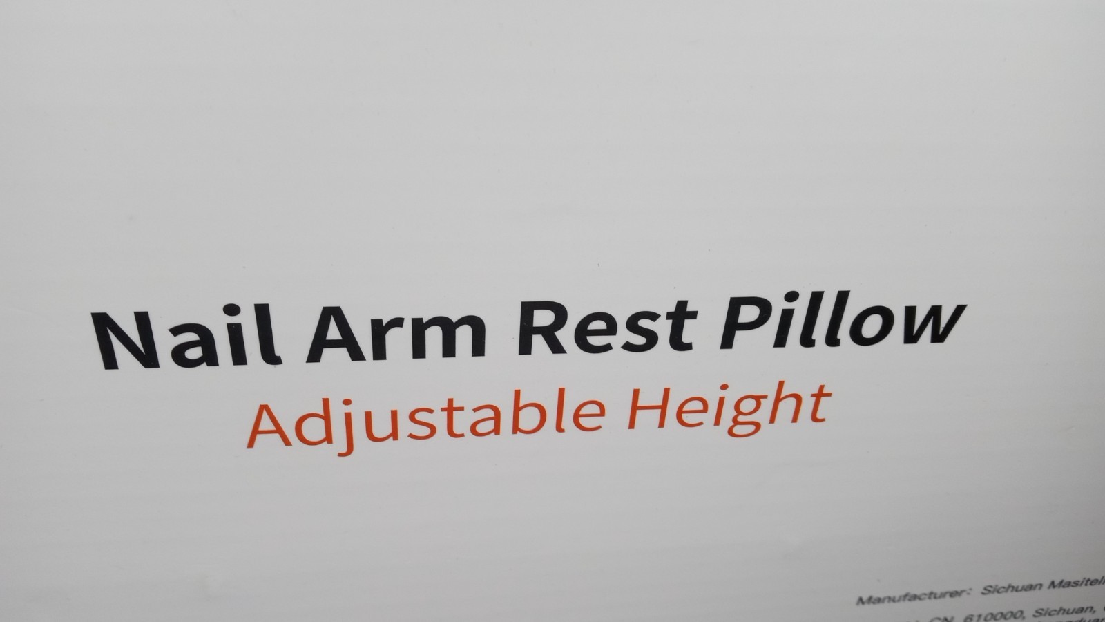 Manicure Nail Arm Rest for Hand Height Adjustable Arm Rest Pillow White
