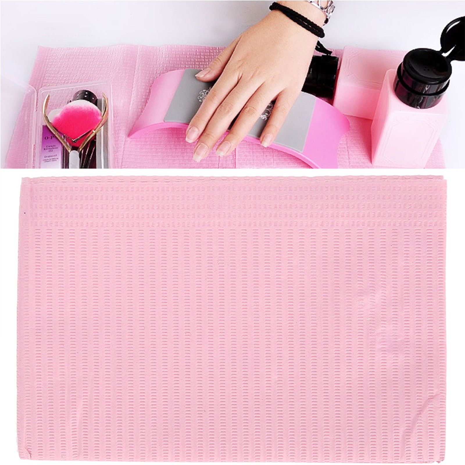 125pcs Nail Art Table Mat Soft & Waterproof For Manicure At Salon Excellent