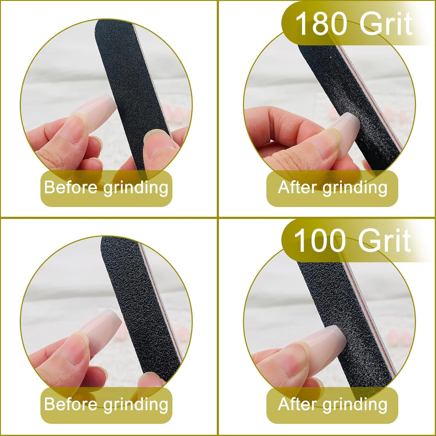 Nail File Profal Double Sided 100/180 Grit Nail Files Emery