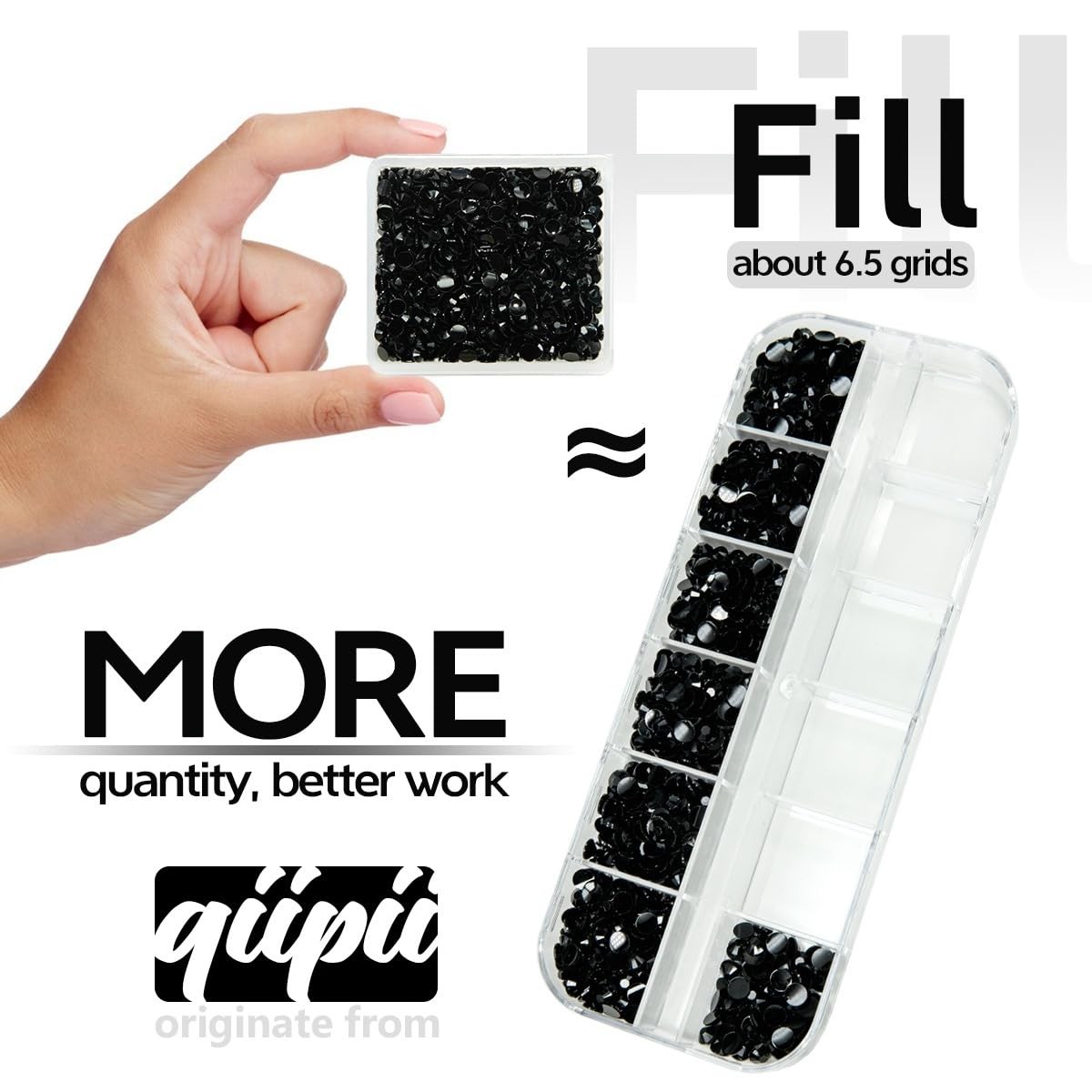Pure Black Resin Rhinestones for Crafting 3mm 4mm 5mm Flatback Jelly Stones B…