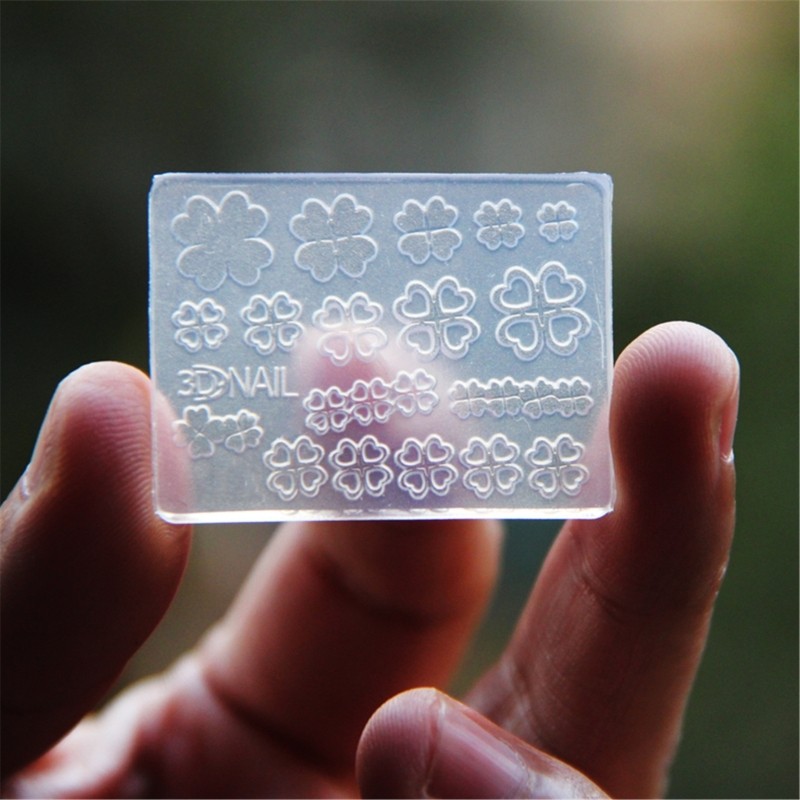 Nail Art Silicone Molds 12Pcs Set Suitable for Gel Dropping Leaves Shapes