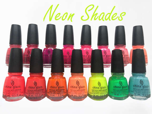 China Glaze Nail Lacquer – NEON Shades – Pick Your Color 0.5oz – Fast Shipping