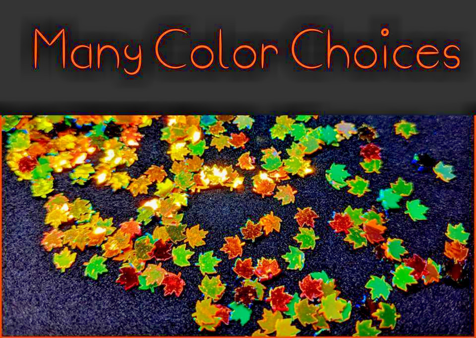MAPLE LEAF NAIL CONFETTI~U CHOOSE~🍁Nail•Acrylic•Gel•Body•Face•Festival•Crafts