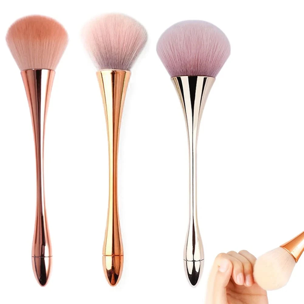 3Pcs Nail Dust Brush Acrylic Brush Cleaner Nail Brushes for Cleaning Dust Dip Po
