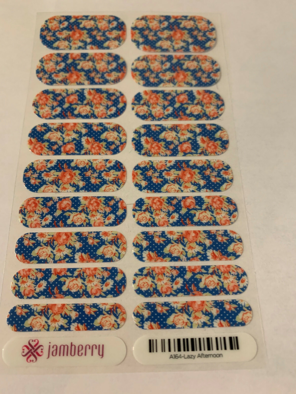 Jamberry A164-Lazy Afternoon – Full Sheet