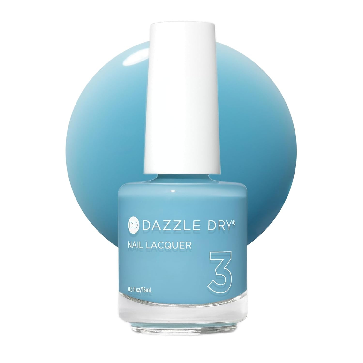 Dazzle Dry Nail Lacquer (Step 3) – Chill Out – A sheer pale powder blue. Sheer.