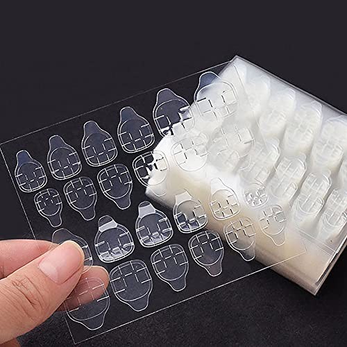 Nail Glue Stickers Double Side for Press on Nails 480 Pcs 20 Sheets