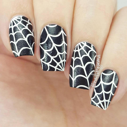 Spider Web Stencils for Nails, Halloween Nail Stickers, Nail Art, Nail Vinyls