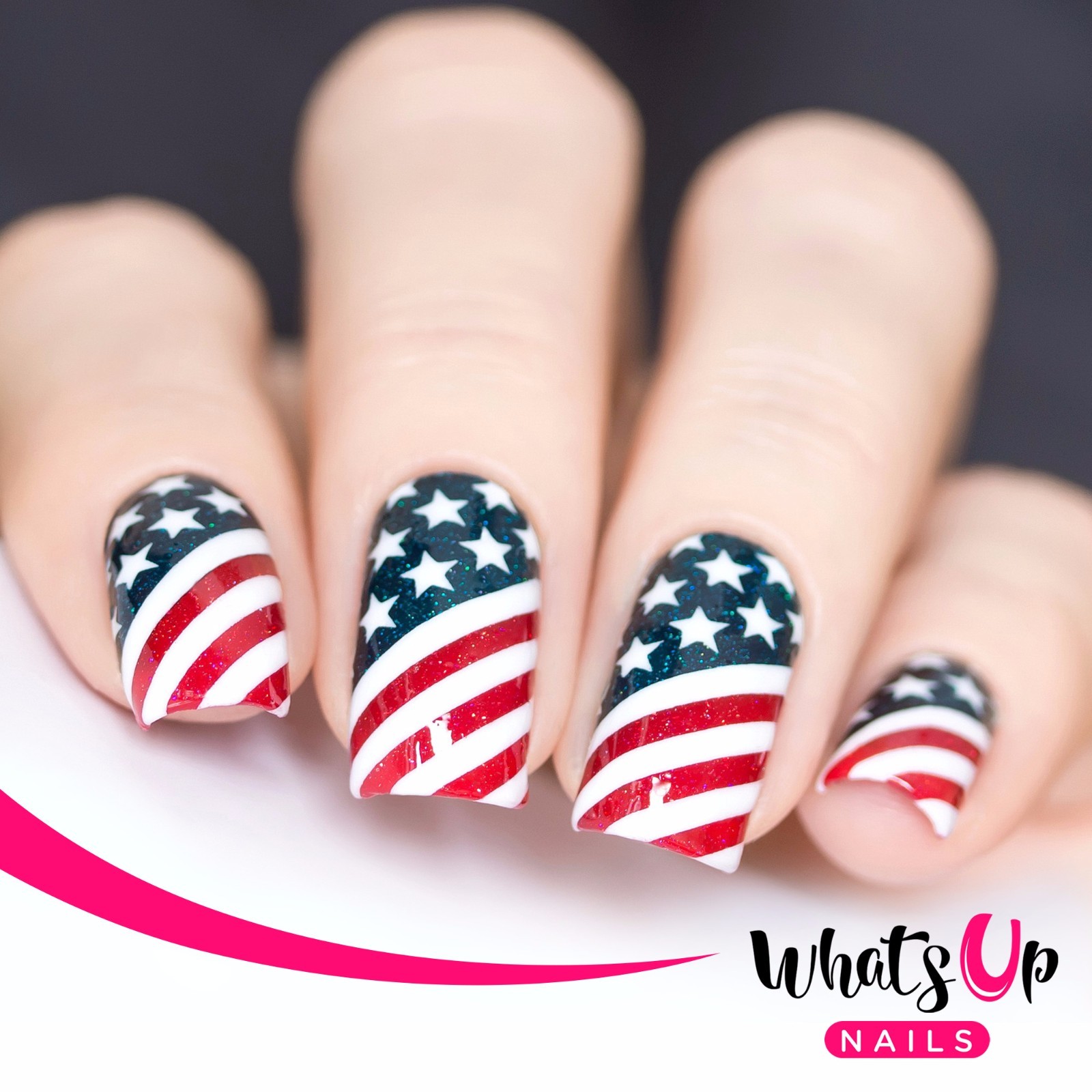 American Flag Stencils for Nails, Nail Stickers, Nail Art, Nail Vinyls