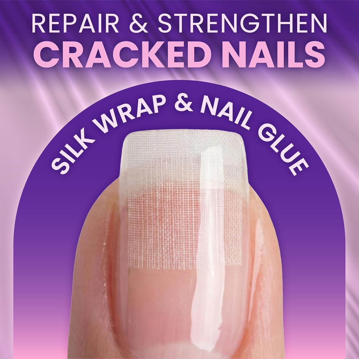 Nail Repair Kit – Fix Broken or Damaged Nails with Silk Wrap, Glue & File –