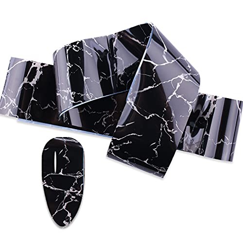 10 Rolls Marble Design Nail Transfer Foils Kit for Women Nails Nail Gradient 3