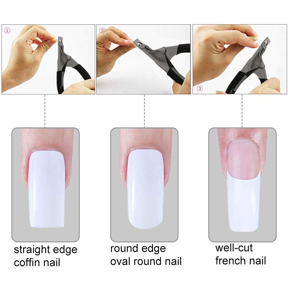 Acrylic UV Nail Tip Cutter Nippers Salon Cuticle Trimmer Clippers Manicure Salon