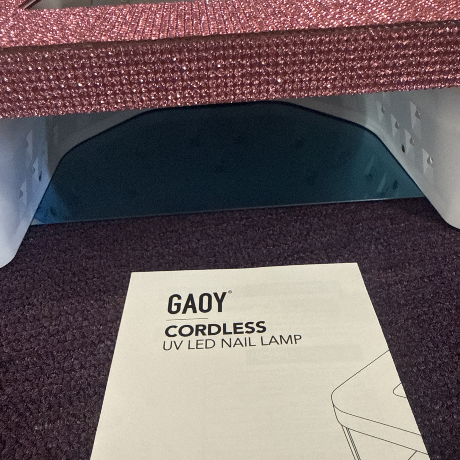 GAOY Cordless UV LED Nail Lamp for Gel Nails, Rechargeable UV Light… Fast Ship
