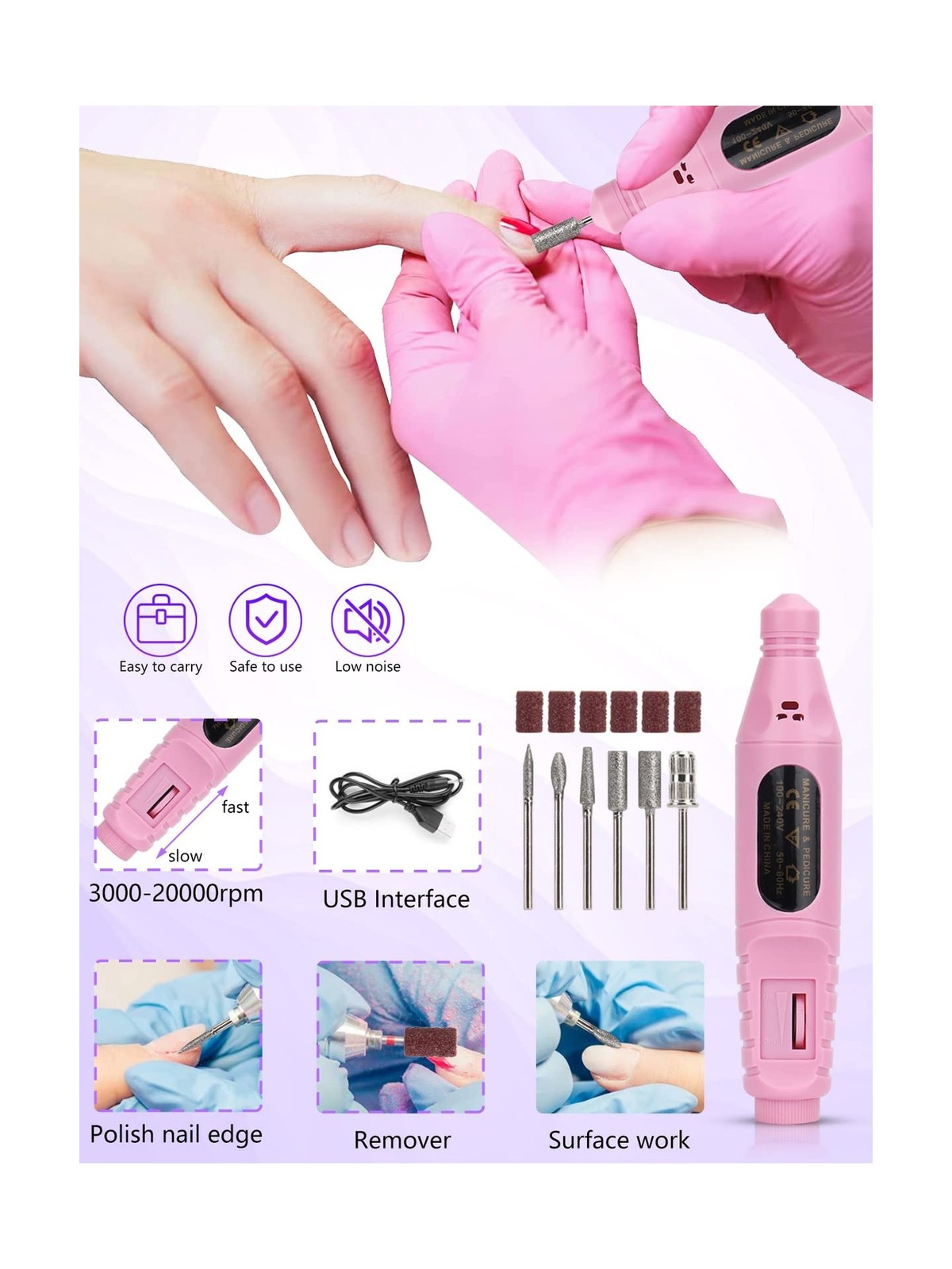 Professional Acrylic Nail Kit for Beginners – 42 Colors Glitter Pow… Fast Ship