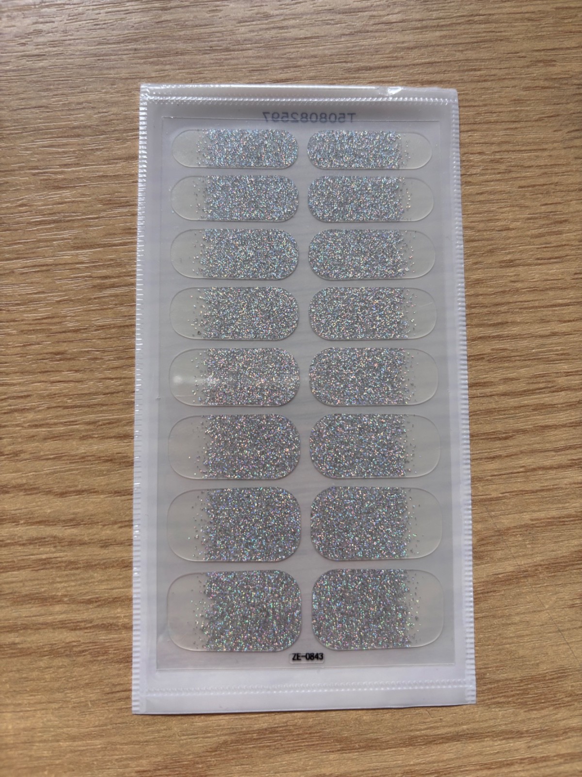 Nail Full Wraps Nail Polish Strips Glitter Self Adhesive Gel Nail Stickers 1pcs
