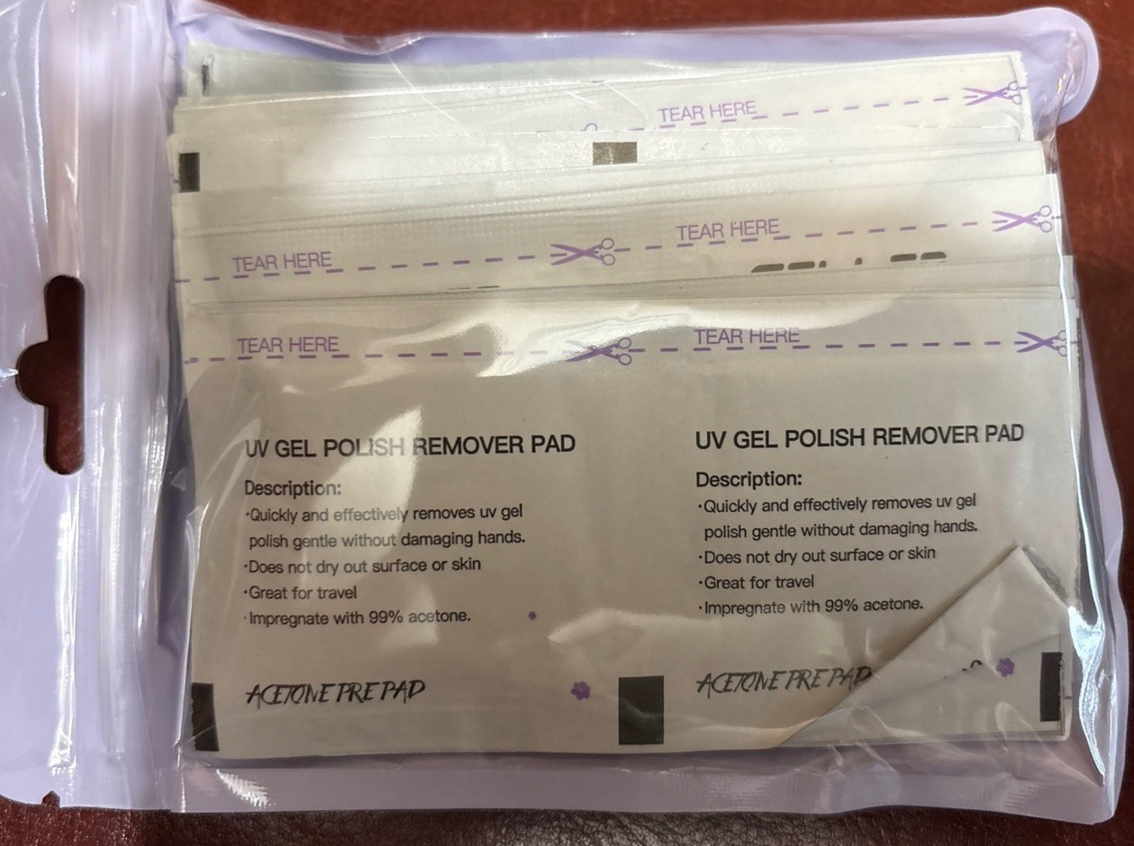 Nail Polish Remover Pads 100 Pack Gel Nail Polish Remover Wipes – Individually