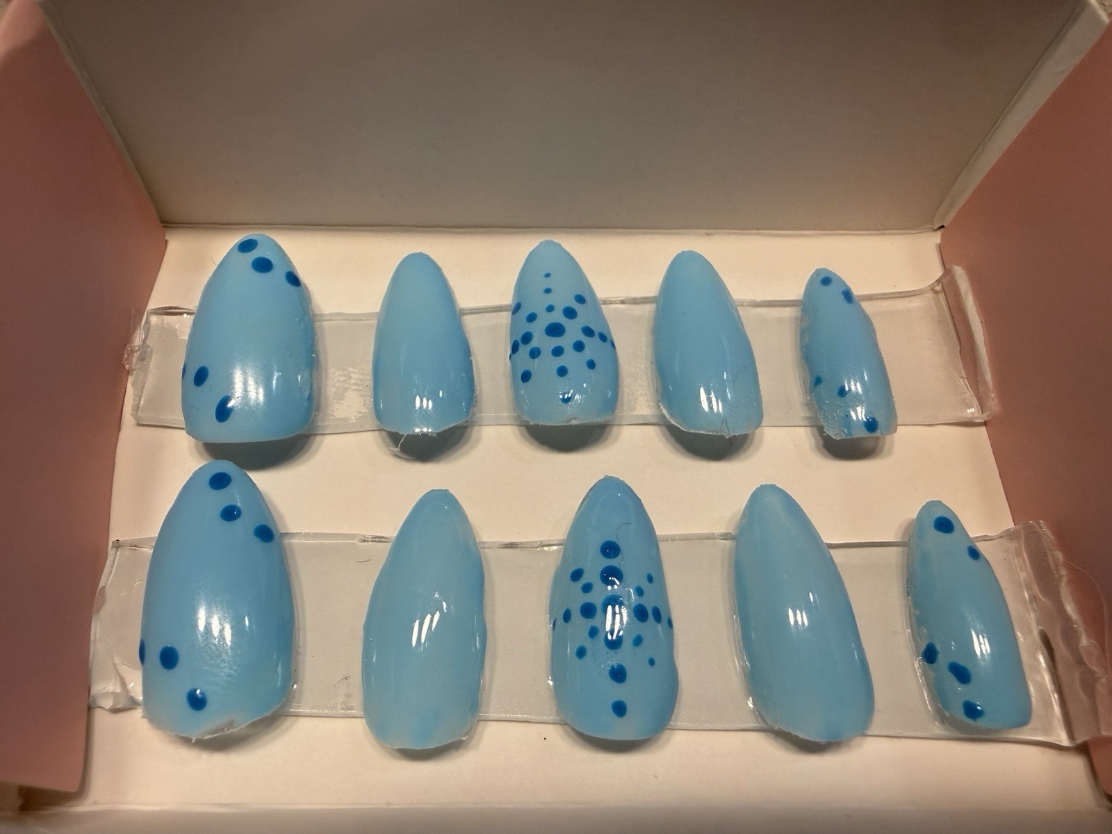 Handmade Press-On Nails by a Young Artist | Unique Custom Nail Tips