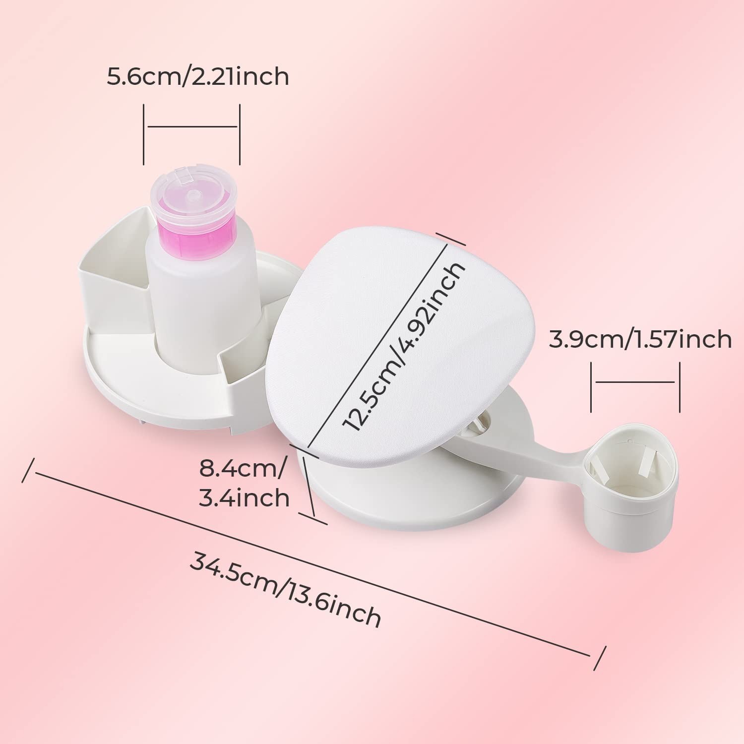 Adjustable Nail Polish Holder & Multi-Purpose Stand for Salon Quality Results