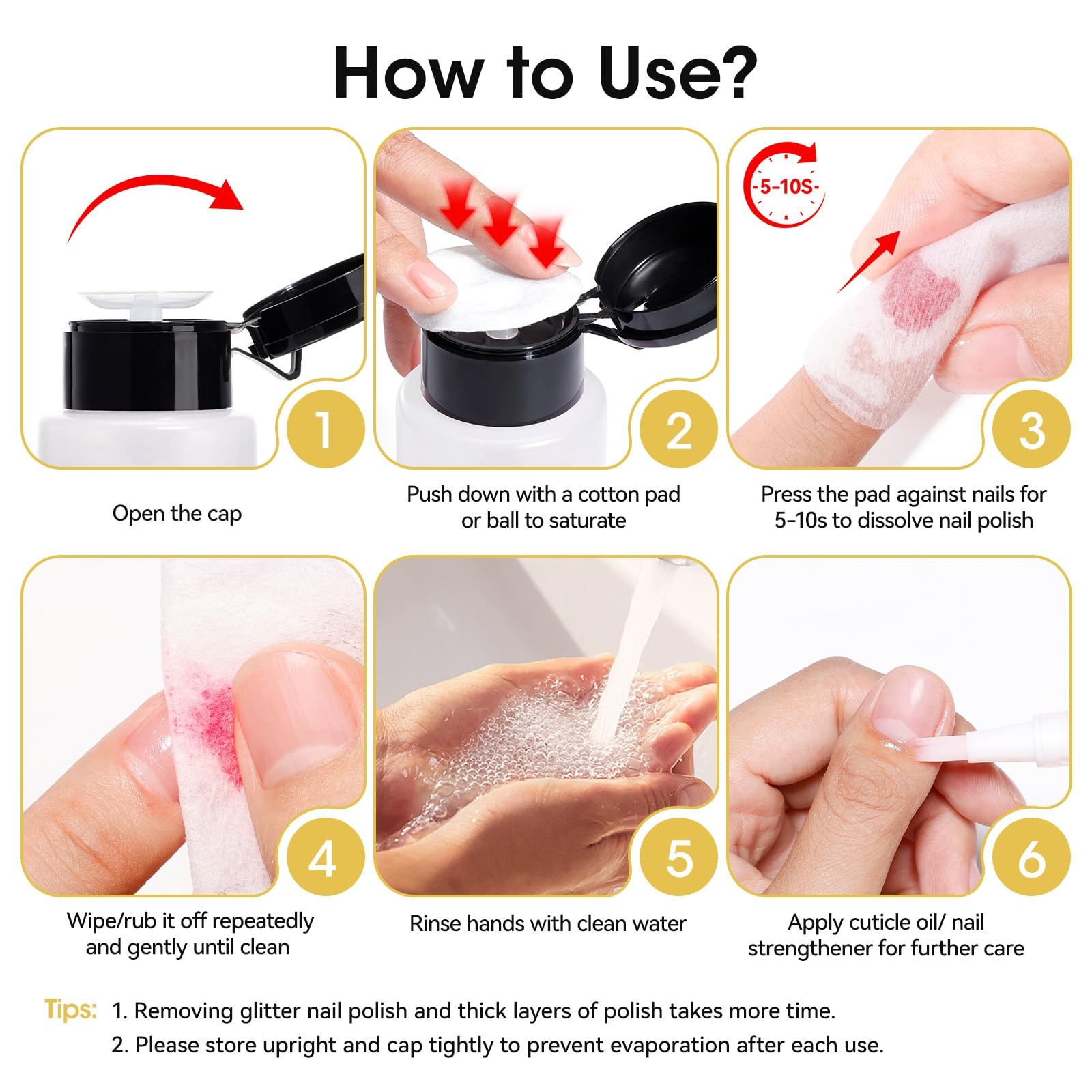 Nailshion Nail Polish Remover 5.46 Fl Oz (Pack of 1), Unscented VE Nourishing