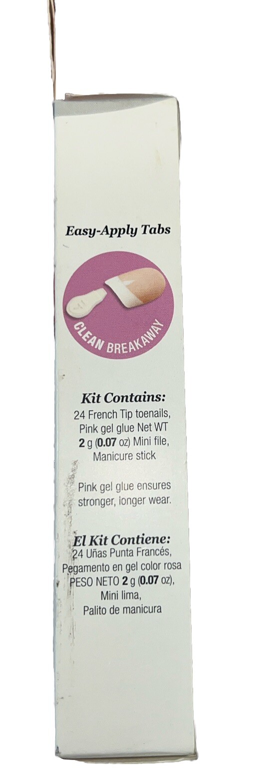 KISS Everlasting French/Natural Toe Nails #53245 (New See Description & Photos)