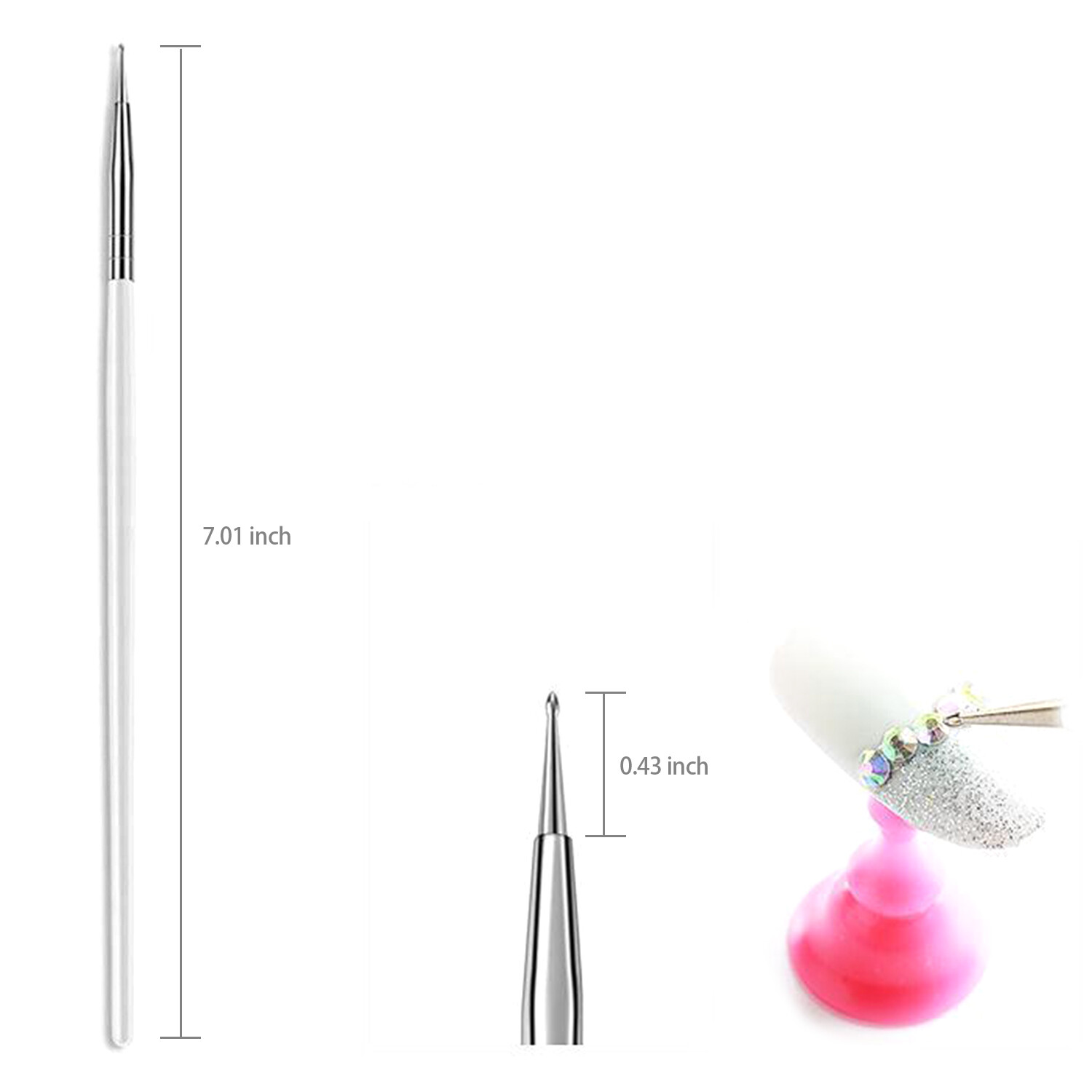 20 pcs Nail Art Gel Design Pen Painting Polish Brush Dotting Drawing Tools Set